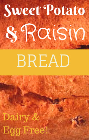 sweet potato and raisin bread